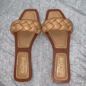 Tan sandals